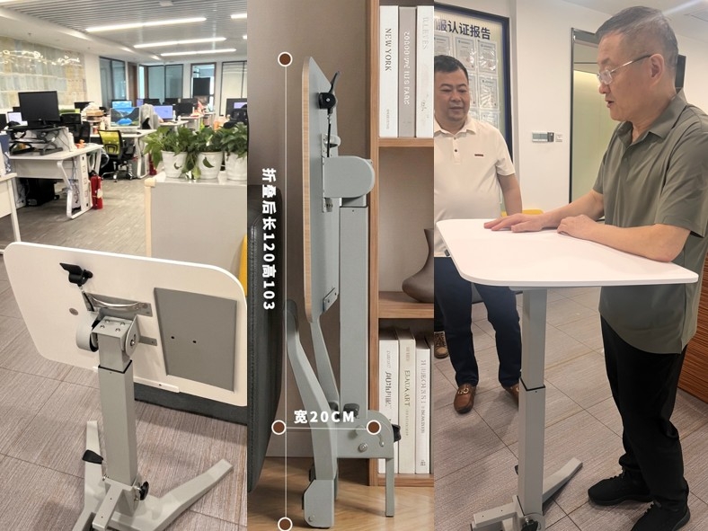 Sit-Stand Freedom, Amplified: Kcourorouge Product Experience Day Visits Shenzhen Nuoda Technology(图2) 移动桌.jpg