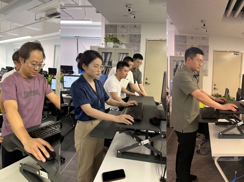 Sit-Stand Freedom, Amplified: Kcourorouge Product Experience Day Visits Shenzhen Nuoda Technology(图4) 员工试用2.jpg